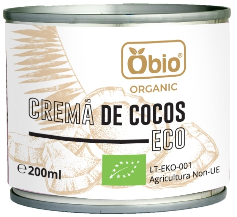 Crema de cocos, bio, 200ml, Obio                                                                        1