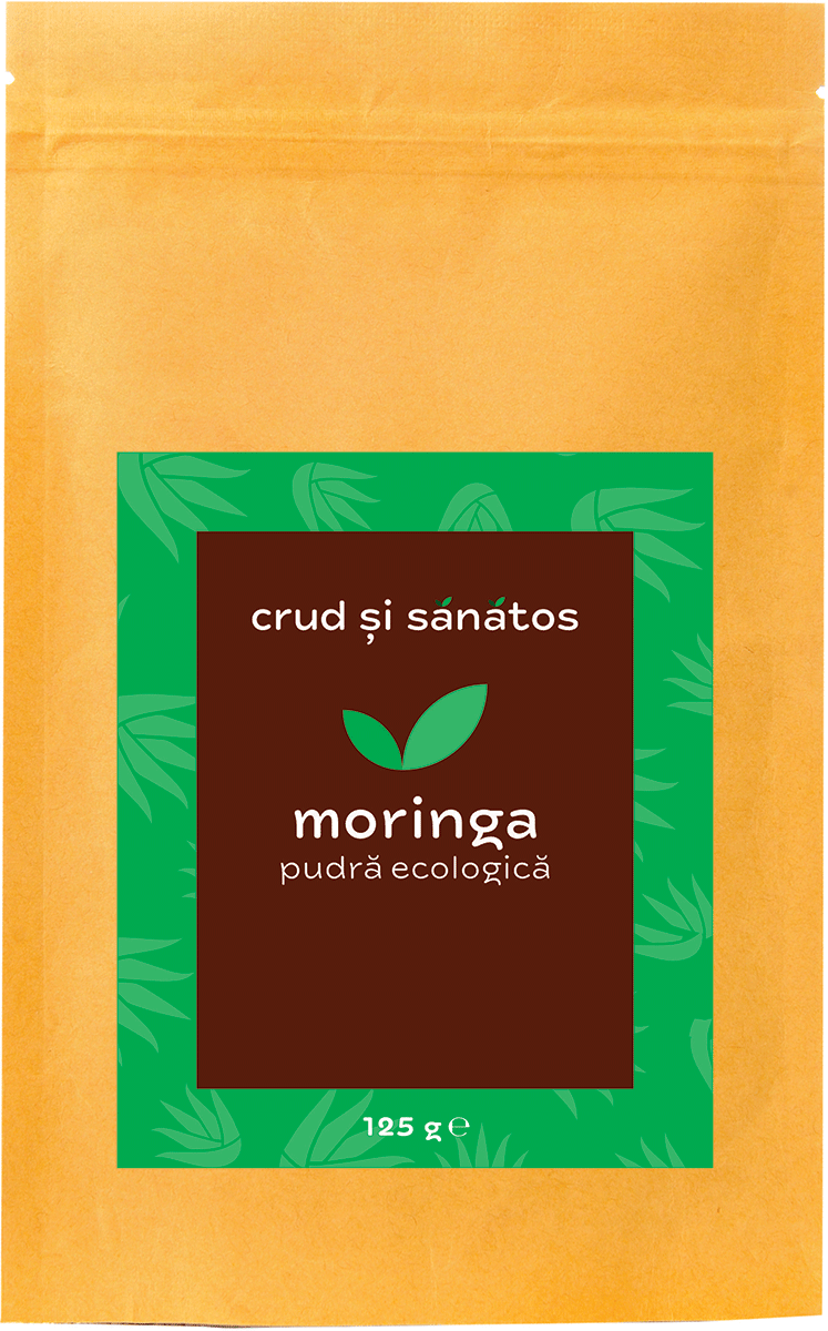 Moringa pudra, 125g, bio, crud si sanatos