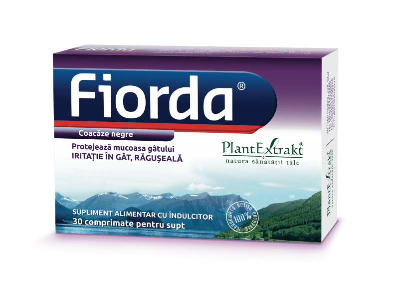 Fiorda cu aroma de coacaze negre, 30 cpr, plantextrakt 1