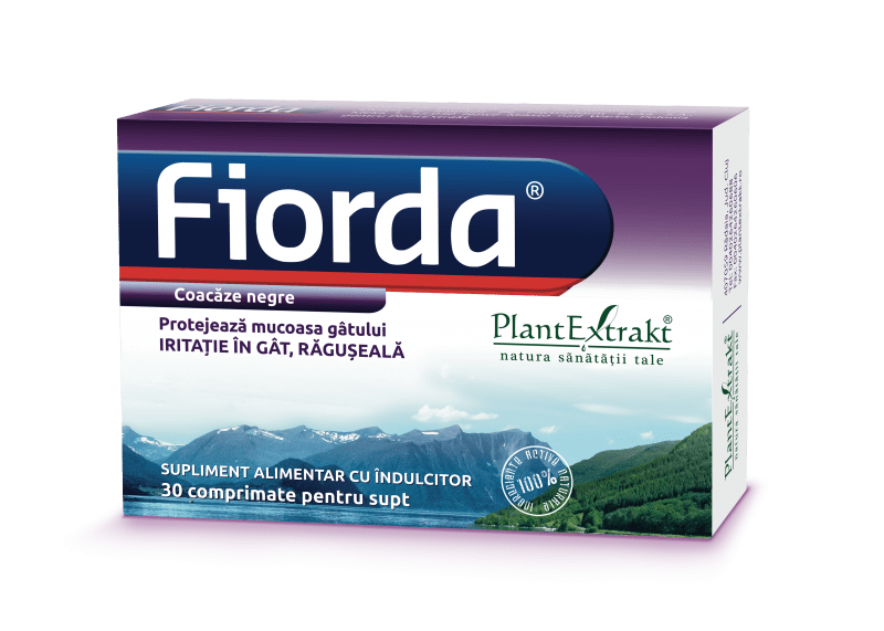 Fiorda aroma coacaze negre 30 cpr plantextrakt - Verlin