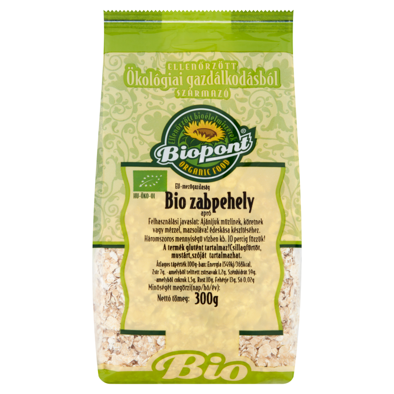 Fulgi Ovaz Bio 300g Biopont - Verlin
