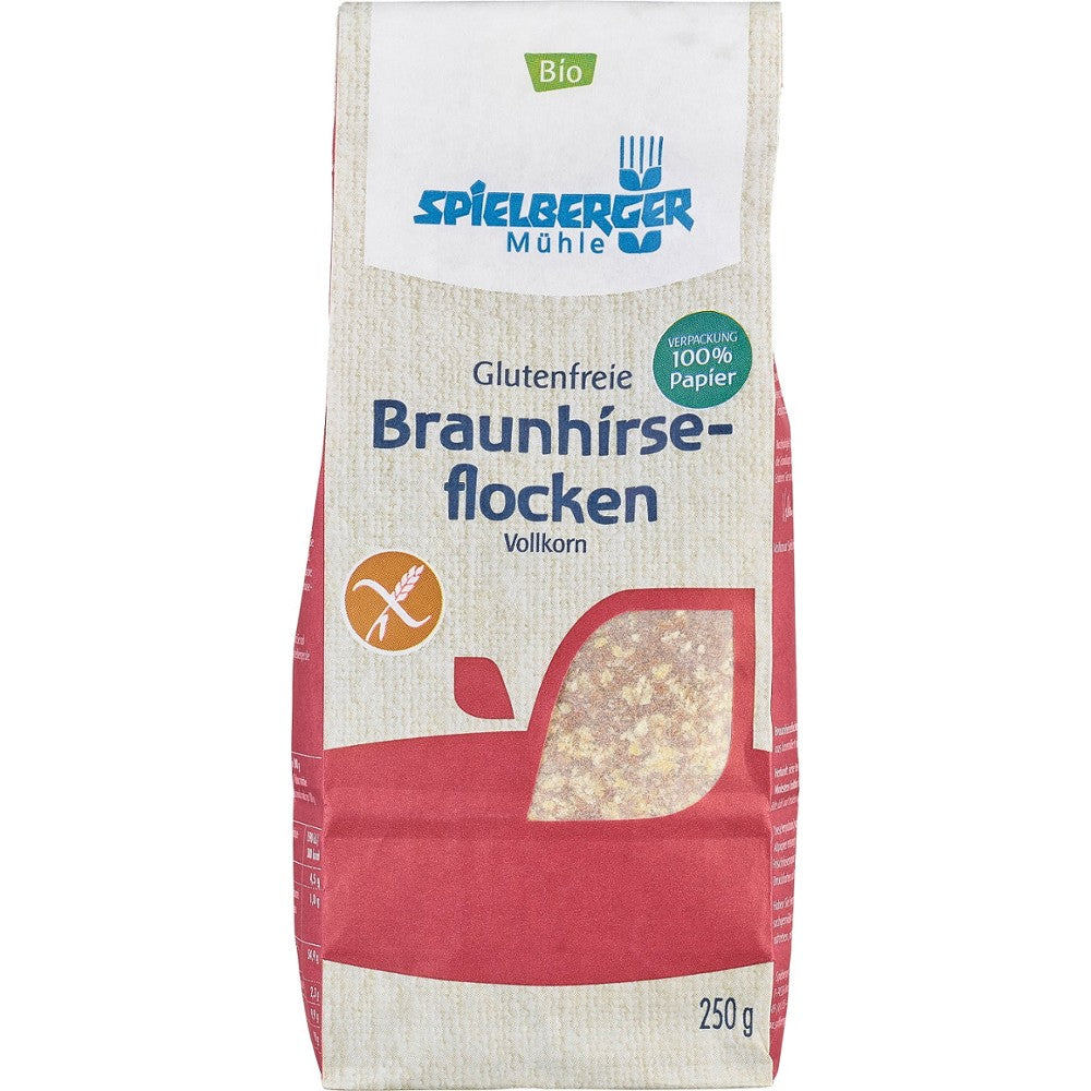 Fulgi bio din mei maro fara gluten 250g - Verlin