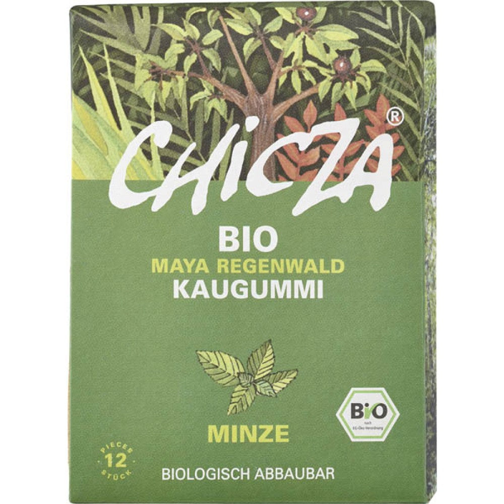 Guma mestecat menta bio 30g Chicza - Verlin