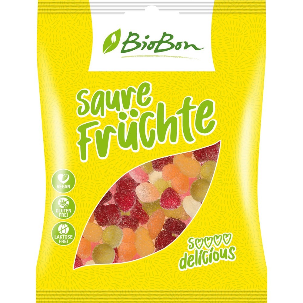 Jeleuri bio acrisoare fructe VEGANE 100g BioBon - Verlin