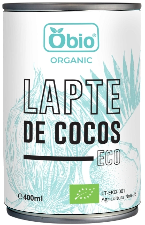  Lapte de cocos, bio, 400ml, Obio                                                                     