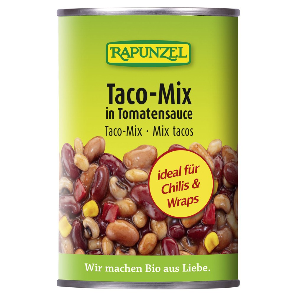 Mix taco in sos de rosii 400g Rapunzel Mixul bio Taco in sos
