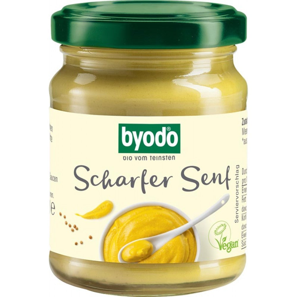 Mustar iute fara gluten ecologic 125ml Byodo - Verlin