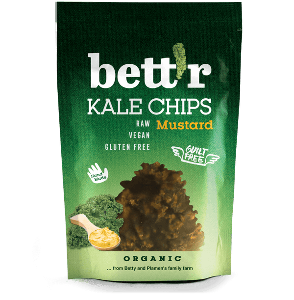  Chips din kale cu mustar raw, eco, 30g, Bettr                                                          