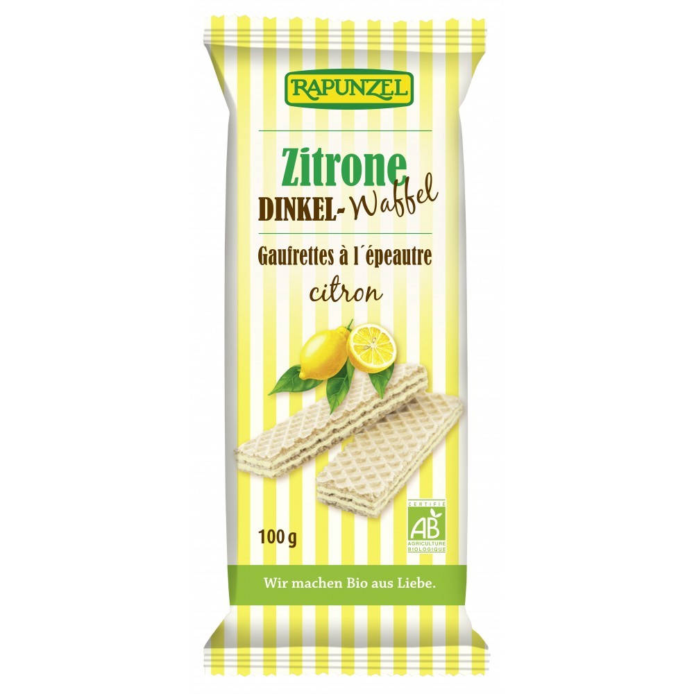 Napolitana bio cu lamaie 100g Rapunzel