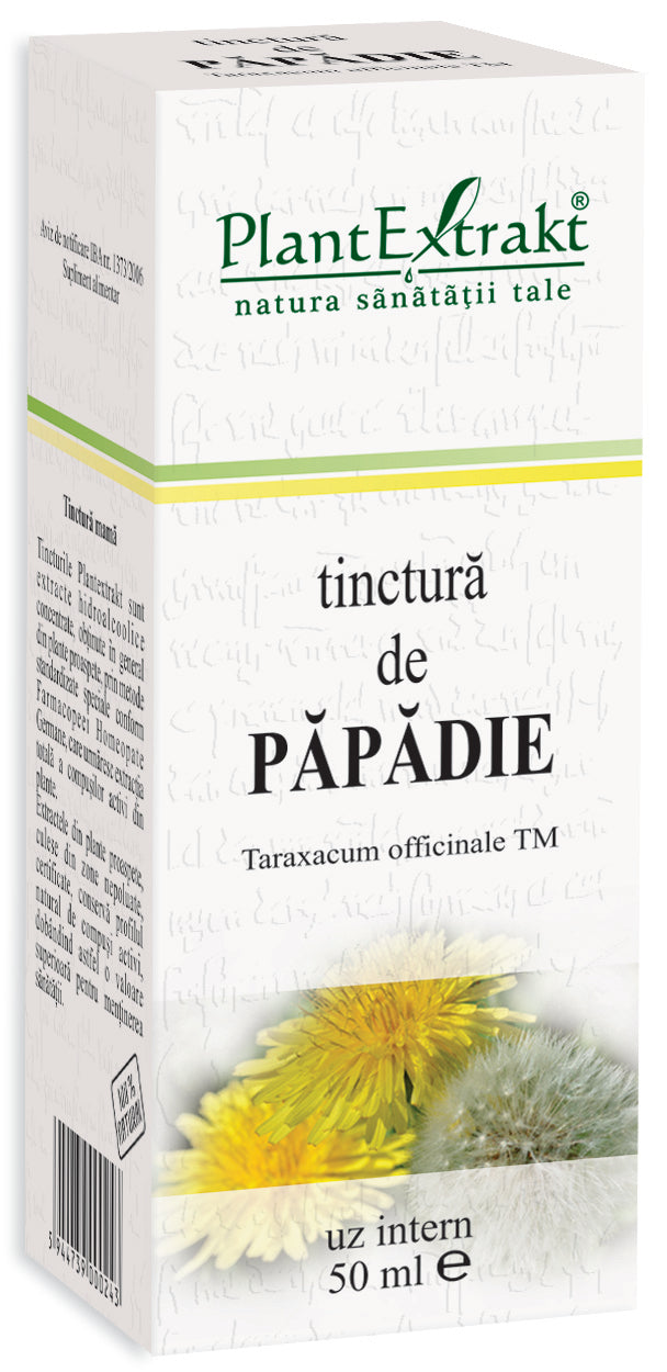 Tinctura de papadie, 50 ml, plantextrakt 1