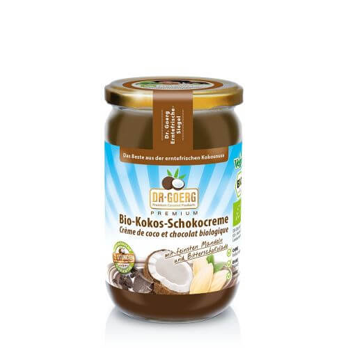 Crema de cocos si ciocolata ecologica premium, 200g, dr. goerg 1