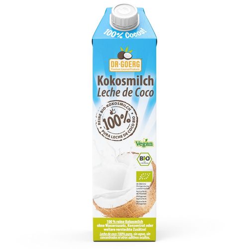 Lapte de cocos ecologic premium, 1000ml, dr. goerg 1
