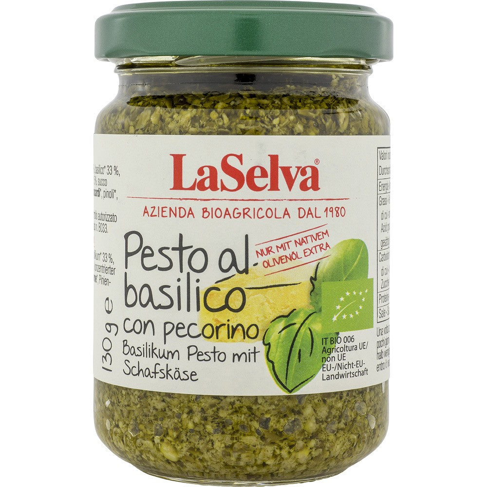 Pesto busuioc si Pecorino 130g LaSelva - Verlin