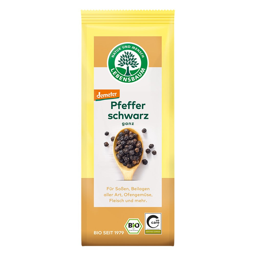 Piper negru boabe eco 50g Lebensbaum - Verlin