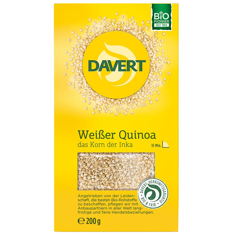Quinoa alba ecologica bio 200g davert - Verlin