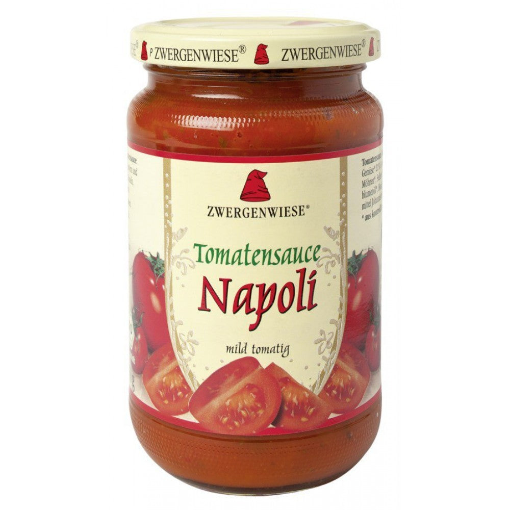 Sos bio de tomate ecologice Napoli 340ml Zwergenwiese Iti aduci aminte de gustul