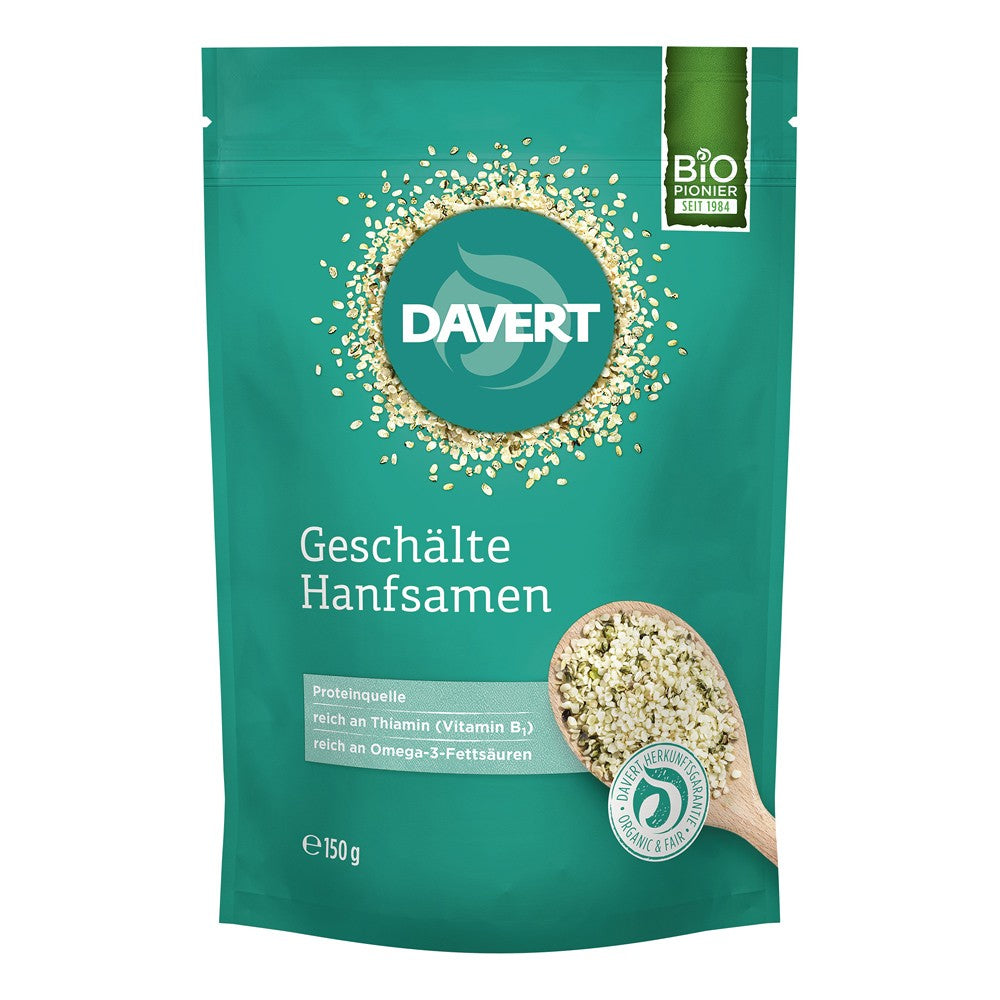 Seminte canepa bio decorticate 150g Davert - Verlin