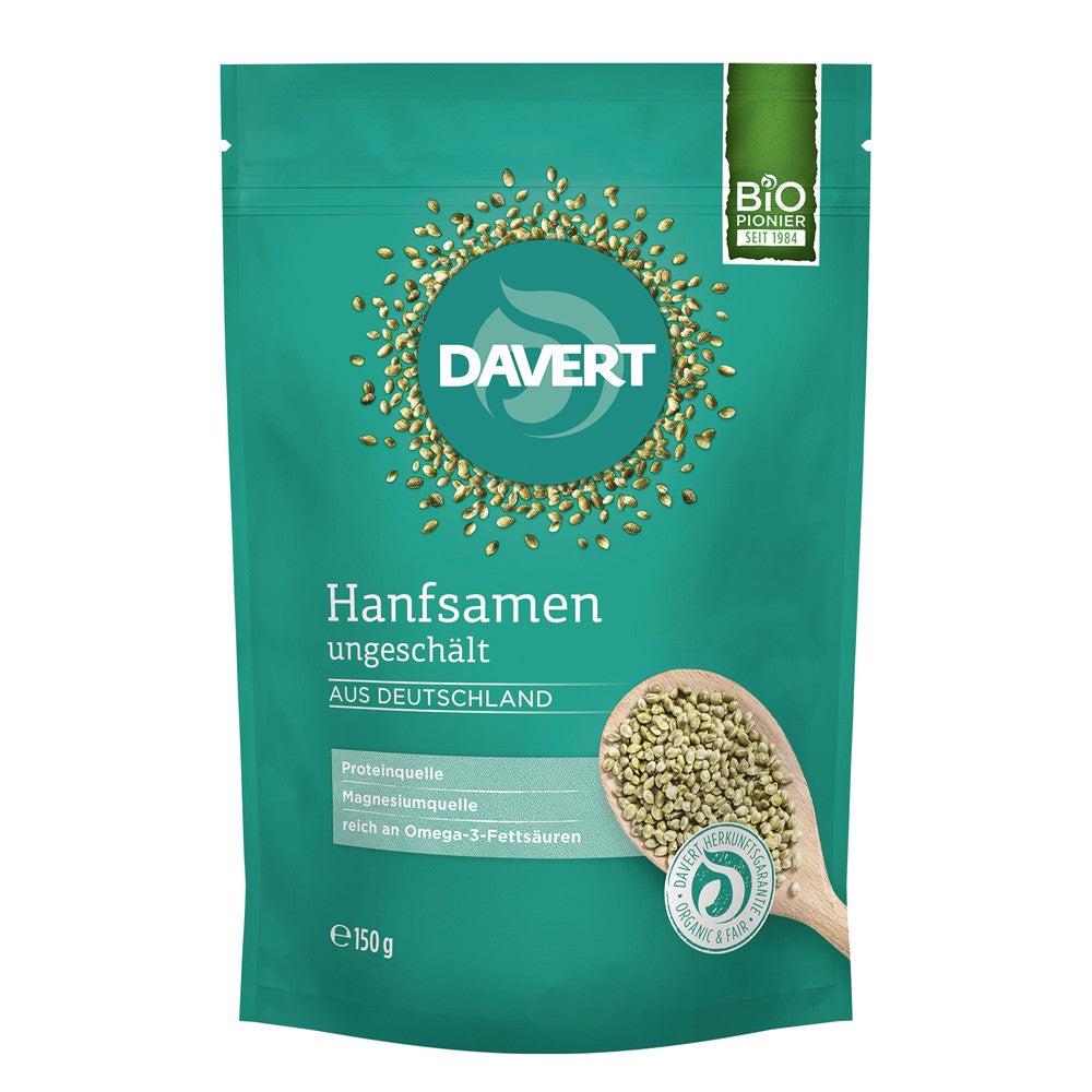 Seminte canepa in coaja 150g Davert - Verlin