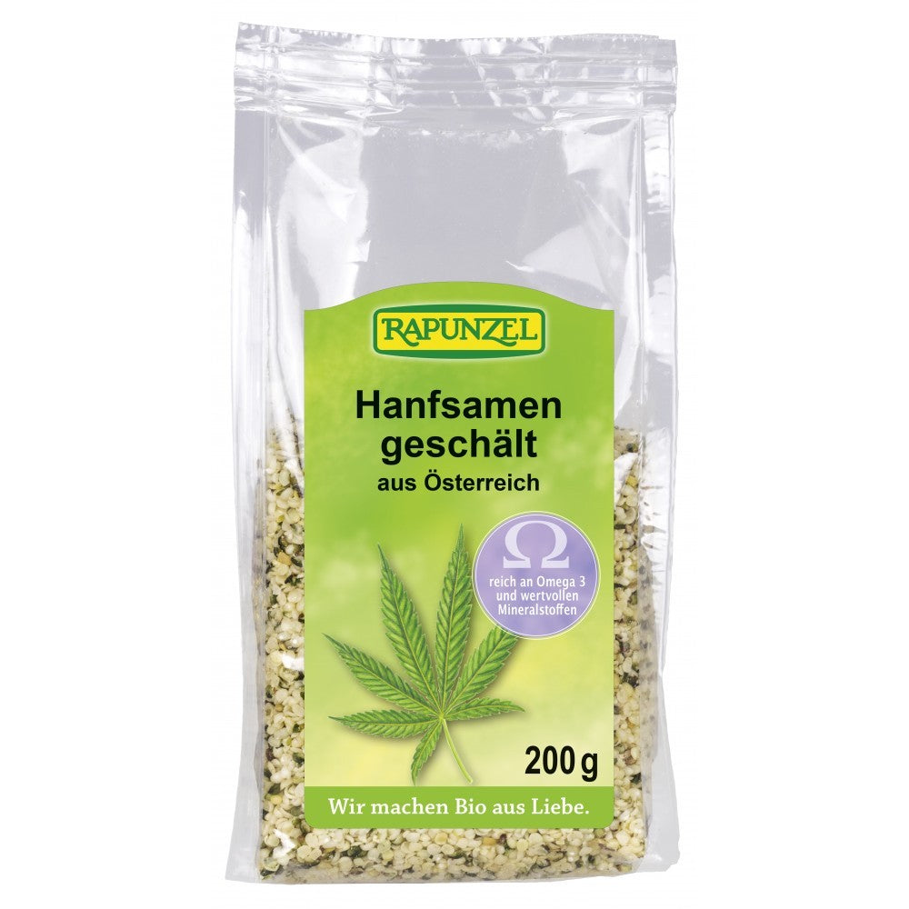 Seminte canepa decojite 200g Rapunzel - Verlin