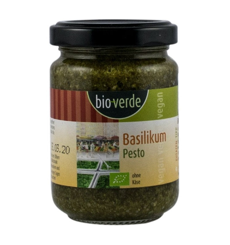 Sos pesto busuioc bio 125ml bio verde - Verlin