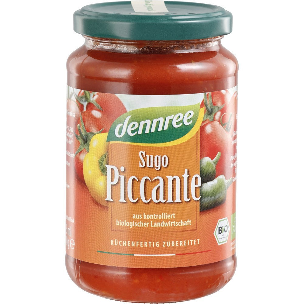 Sos rosii picant Sugo Piccante bio 340g Dennree - Verlin