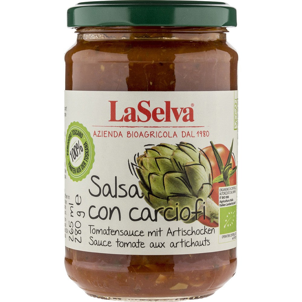 Sos rosii anghinare bio 280g LaSelva - Verlin