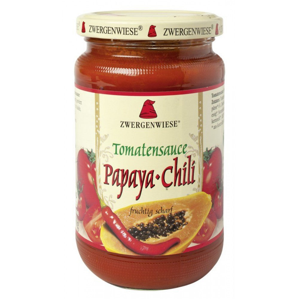 Sos tomate bio Papaya-Chili 340ml Zwergenwiese - Verlin
