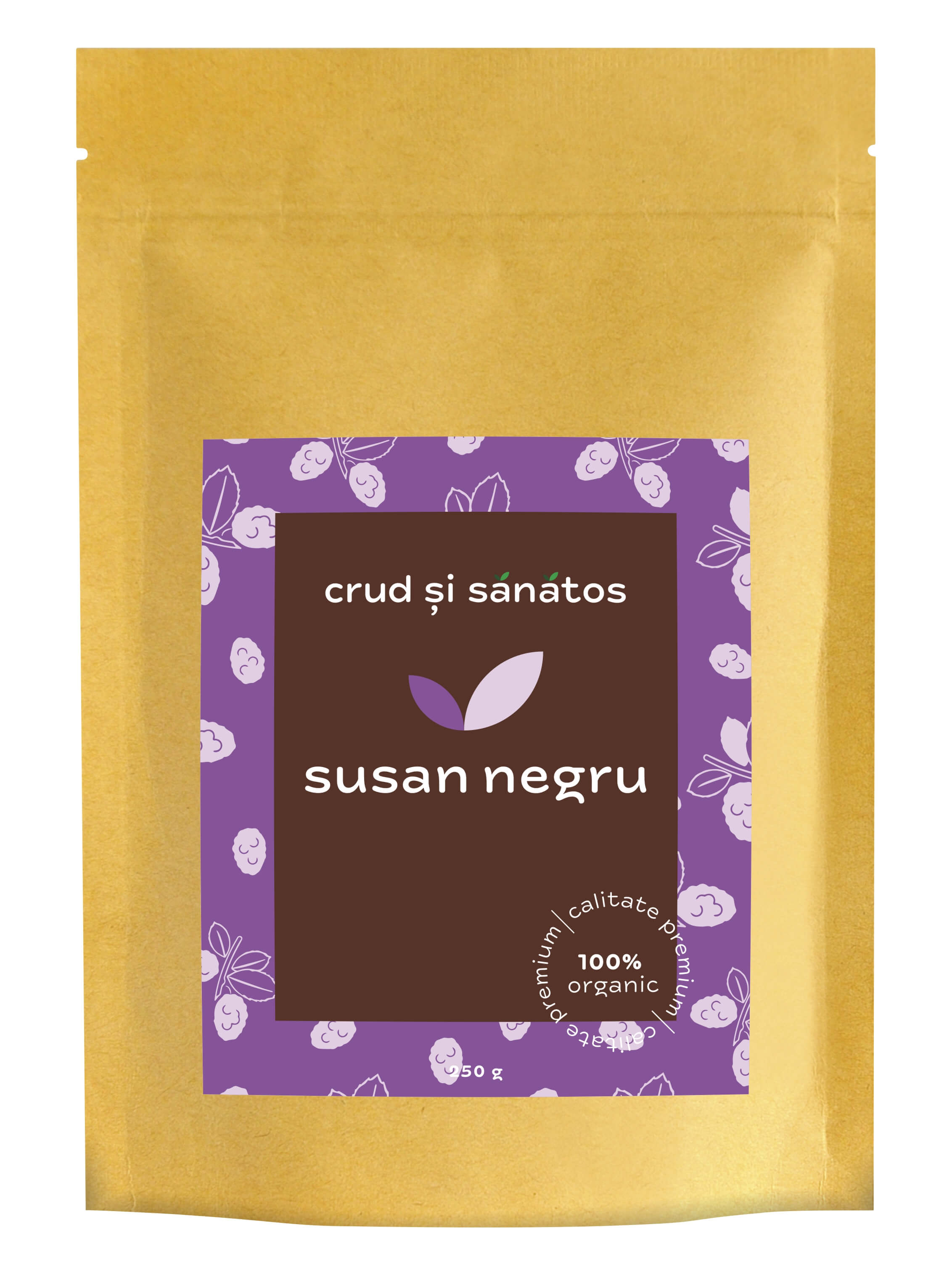 Susan negru bio 250g crud si sanatos - Verlin