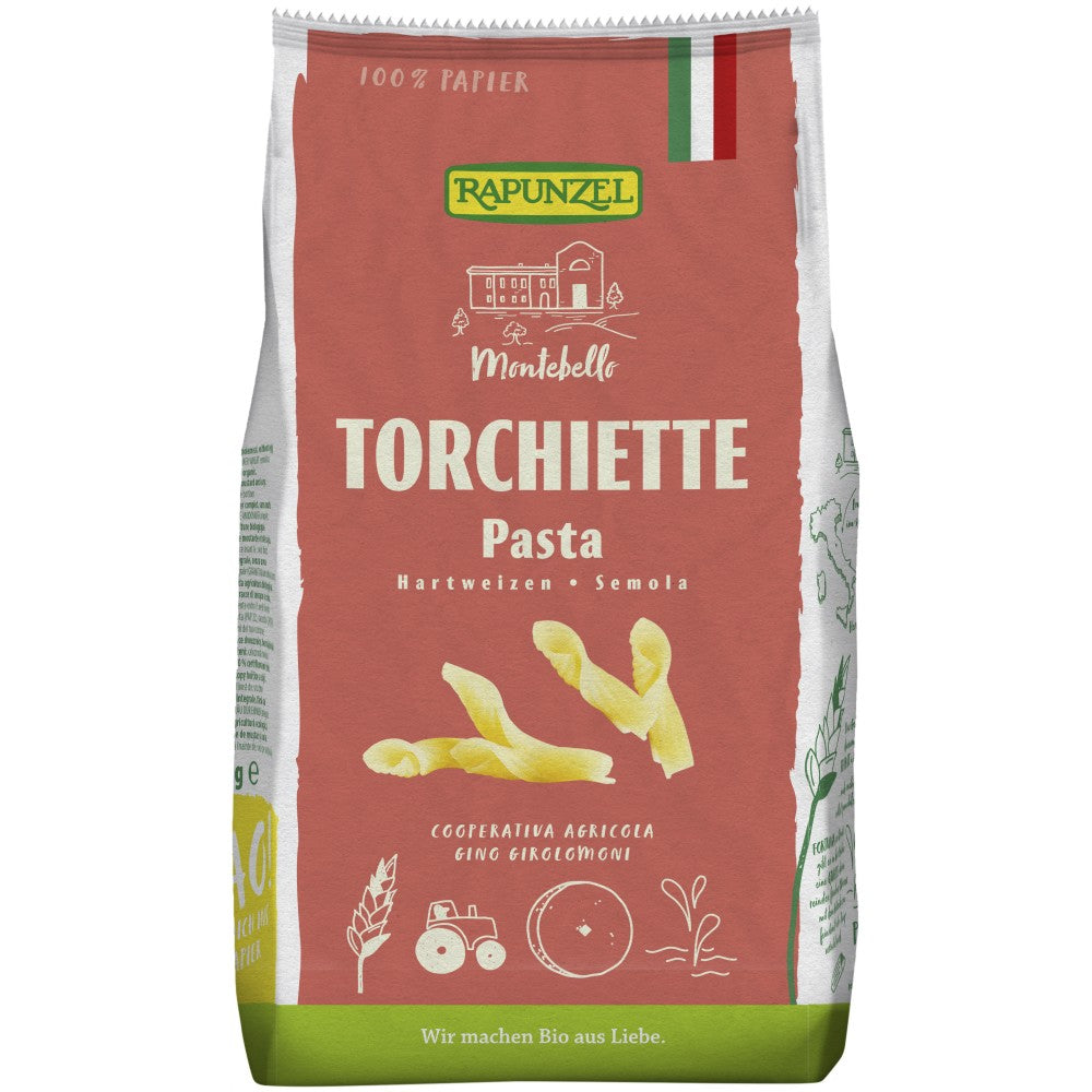 Torchiette semola bio 500g Rapunzel - Verlin