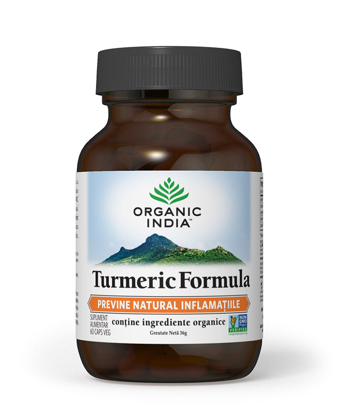 Turmeric formula cu ghimbir - antiinflamator natural, 60 capsule vegetale 1