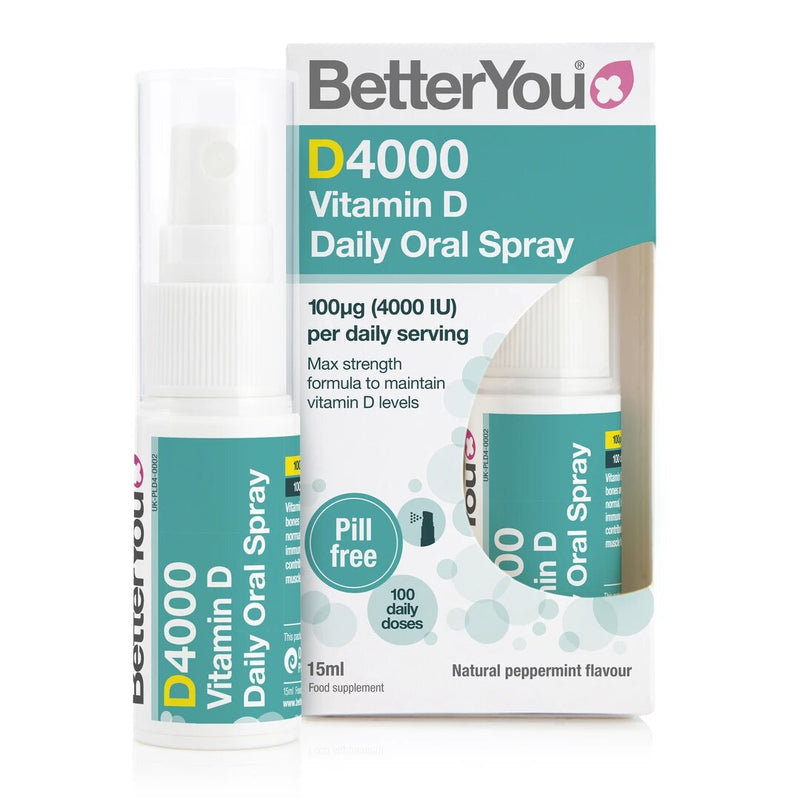 D4000 vitamin d oral spray, 15 ml, betteryou 1