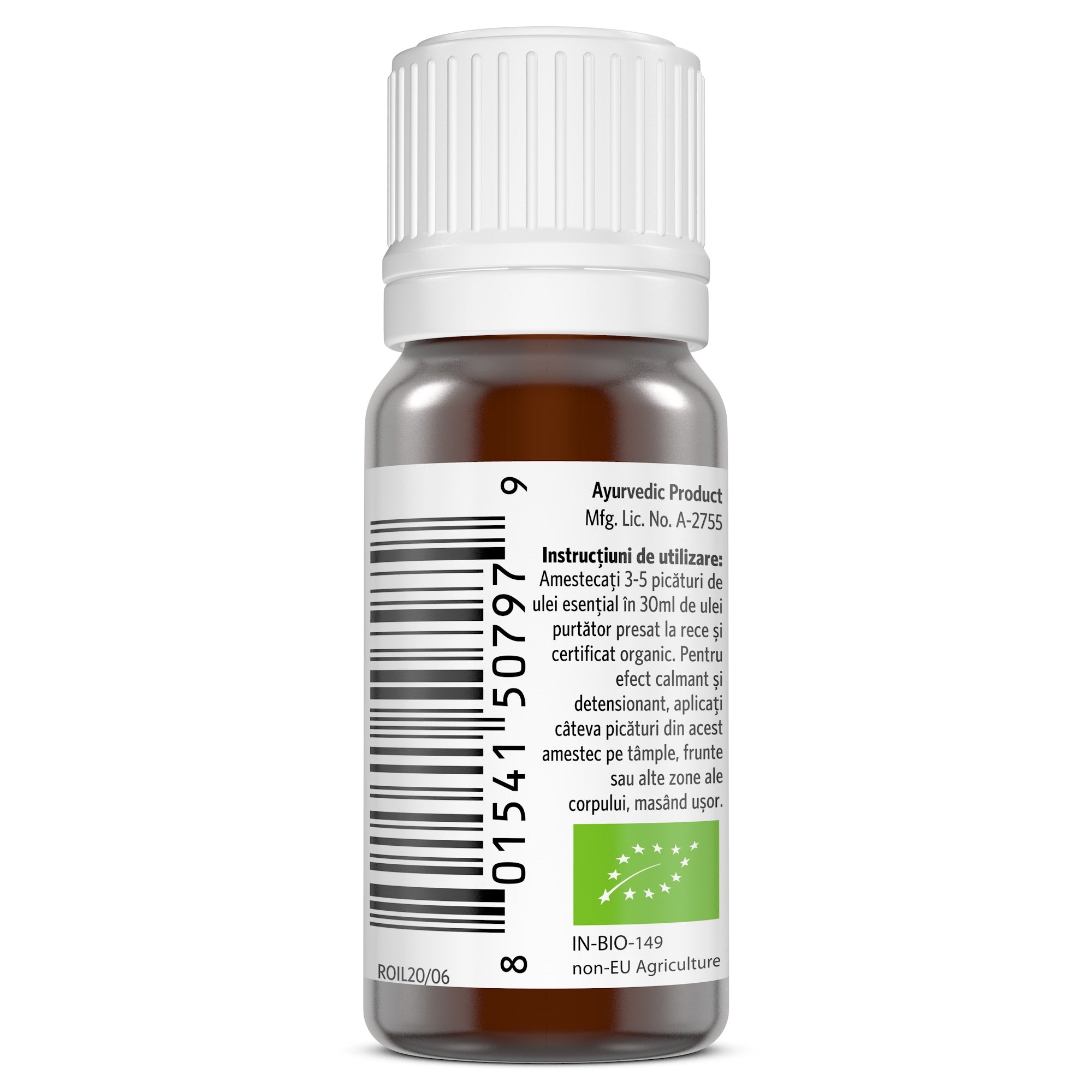 Ulei esential de tulsi – busuioc sfant, 100% pur certificat organic, 10 ml, organic india
