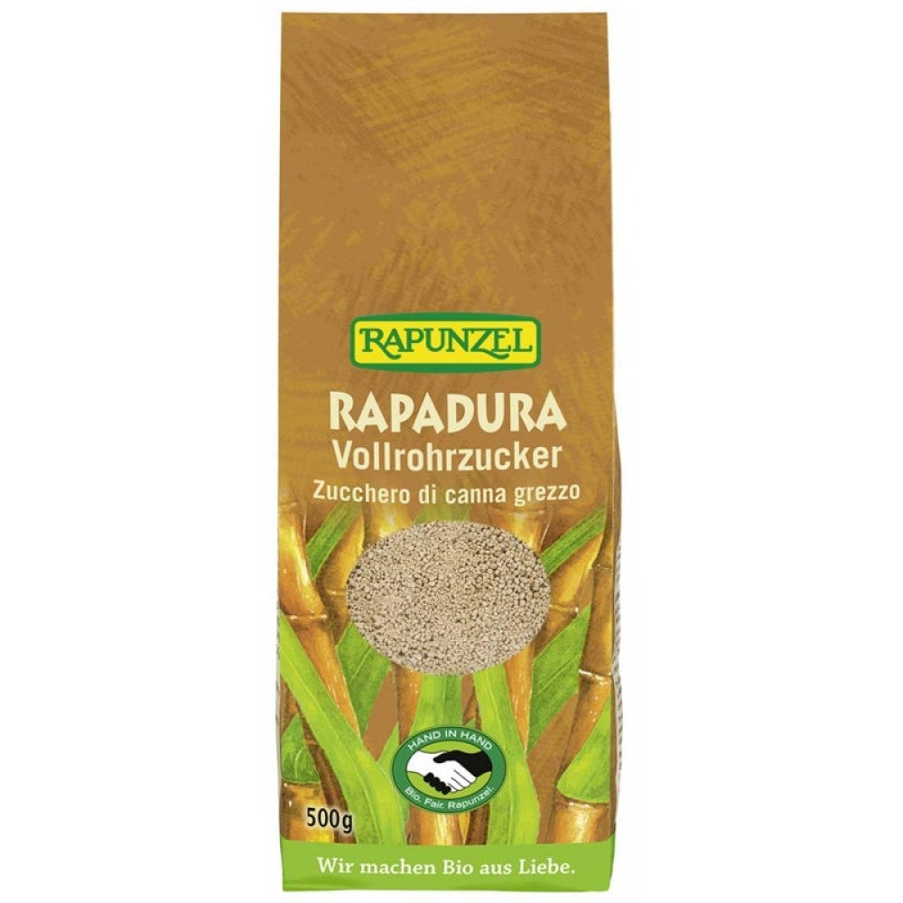 Zahar bio RAPADURA din trestie integral 500g Rapunzel
