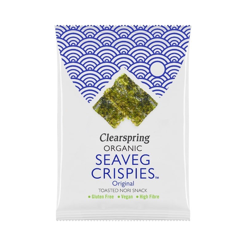 Alge nori snack original, bio, 4g, clearspring 1