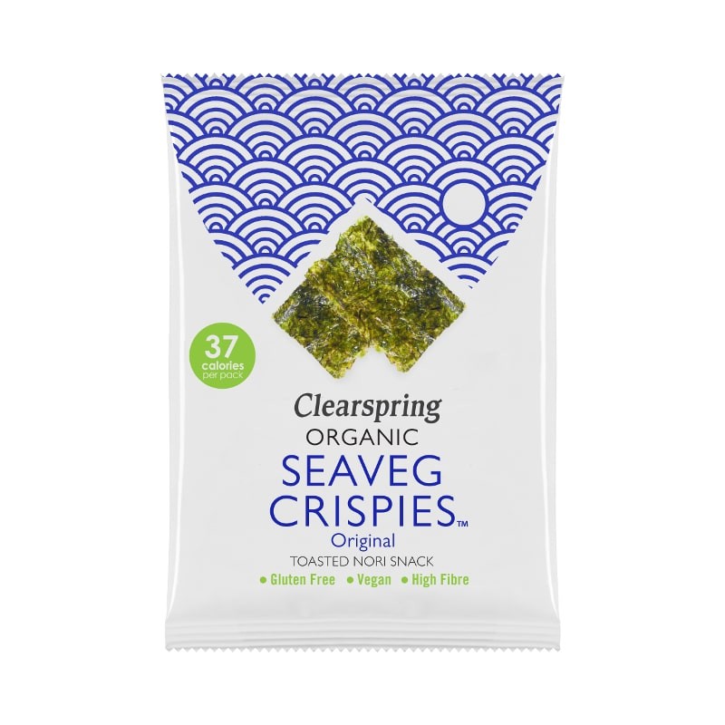 Alge nori snack original, bio, 8g, clearspring