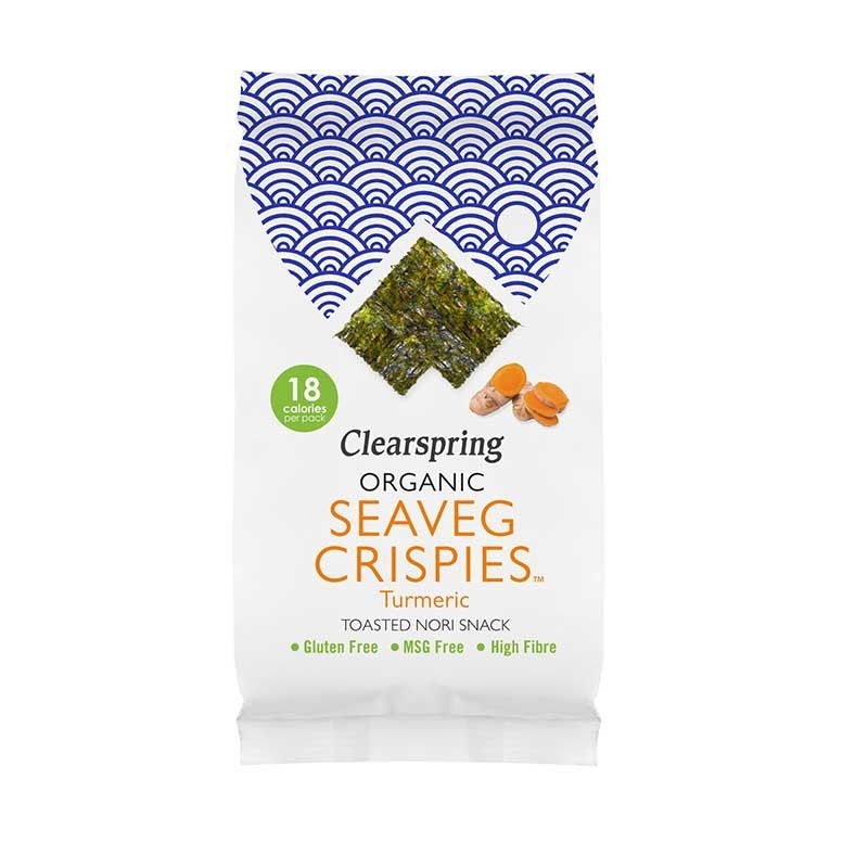 ALGE NORI SNACK TURMERIC ECO 4g CLEARSPRING