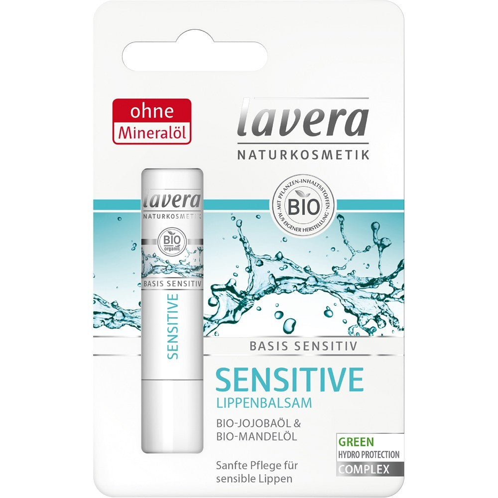 Balsam de buze sensitiv cu jojoba & migdale, 4,5g, lavera