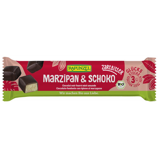 Baton bio martipan cu glazura amaruie  50g Rapunzel