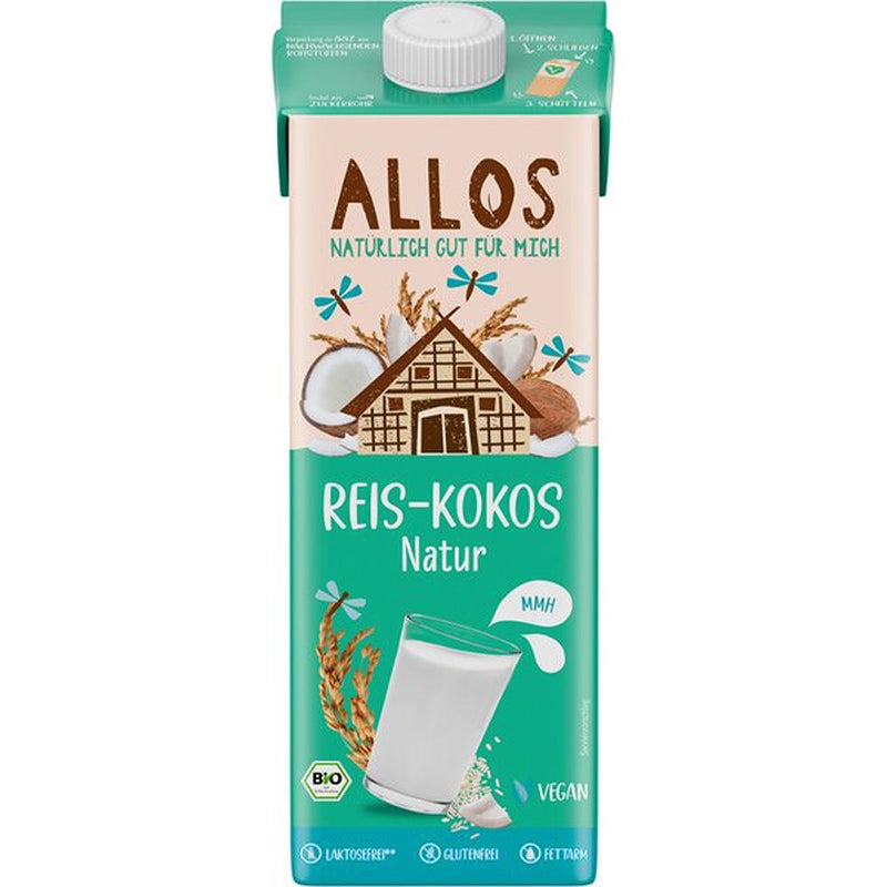 Bautura de orez si cocos bio, 1l, allos 1