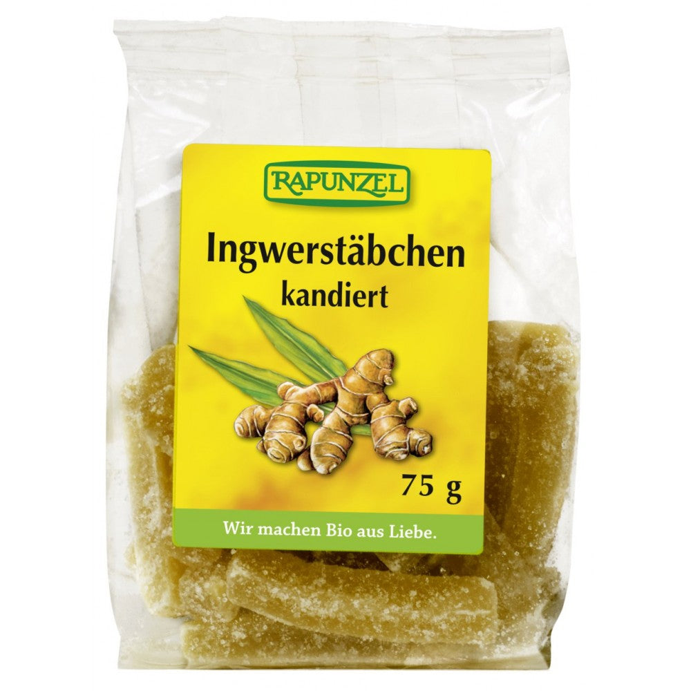 Betigase zaharate de ghimbir bio 75g Rapunzel