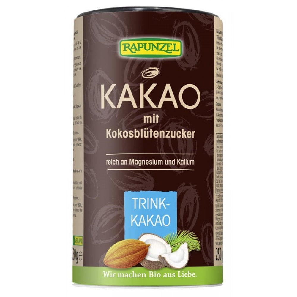 Cacao cu zahar din nuca de cocos 250g Rapunzel