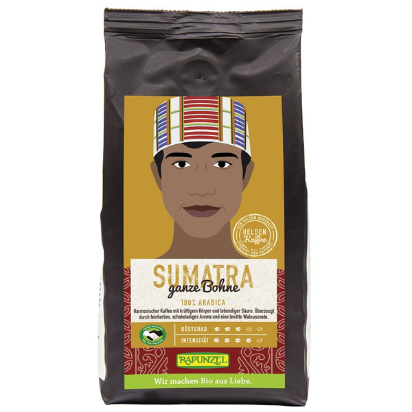  Cafea arabica boabe sumatra, 250g, rapunzel