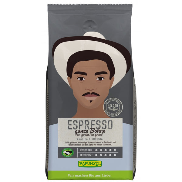  Cafea ecologica gusto espresso boabe , 250g, rapunzel
