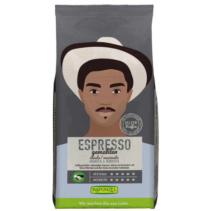 Cafea bio gusto espresso macinata, 250g, rapunzel 1