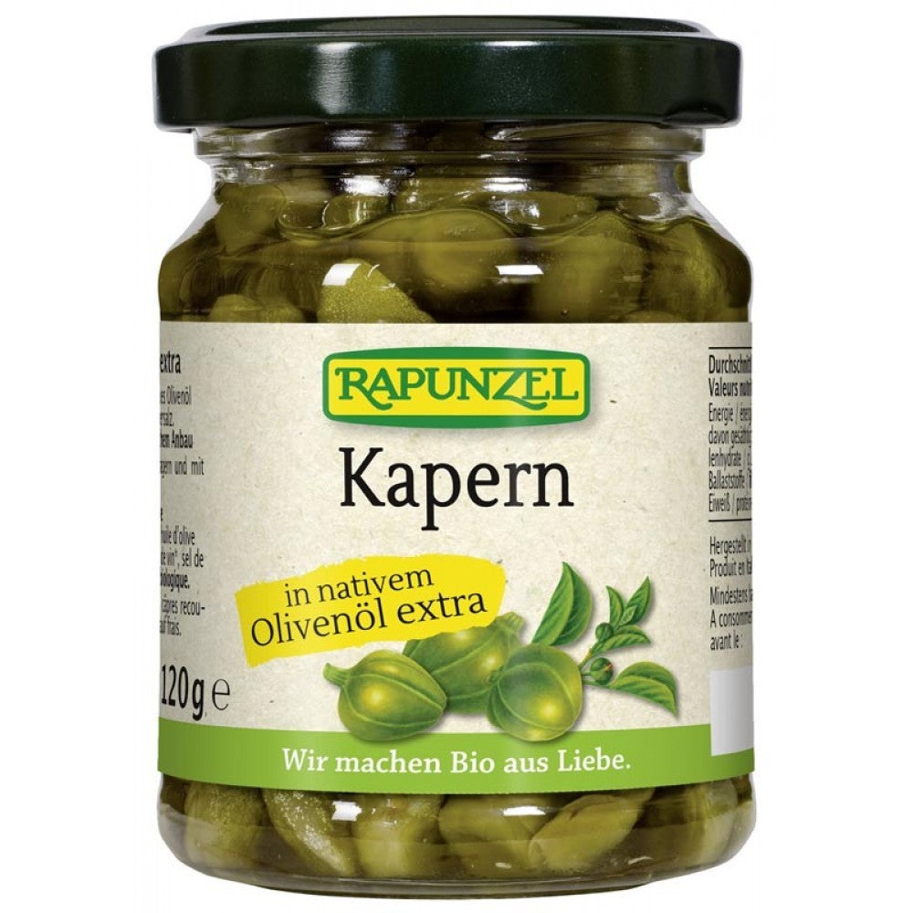 Capere bio in ulei de masline 120g Rapunzel