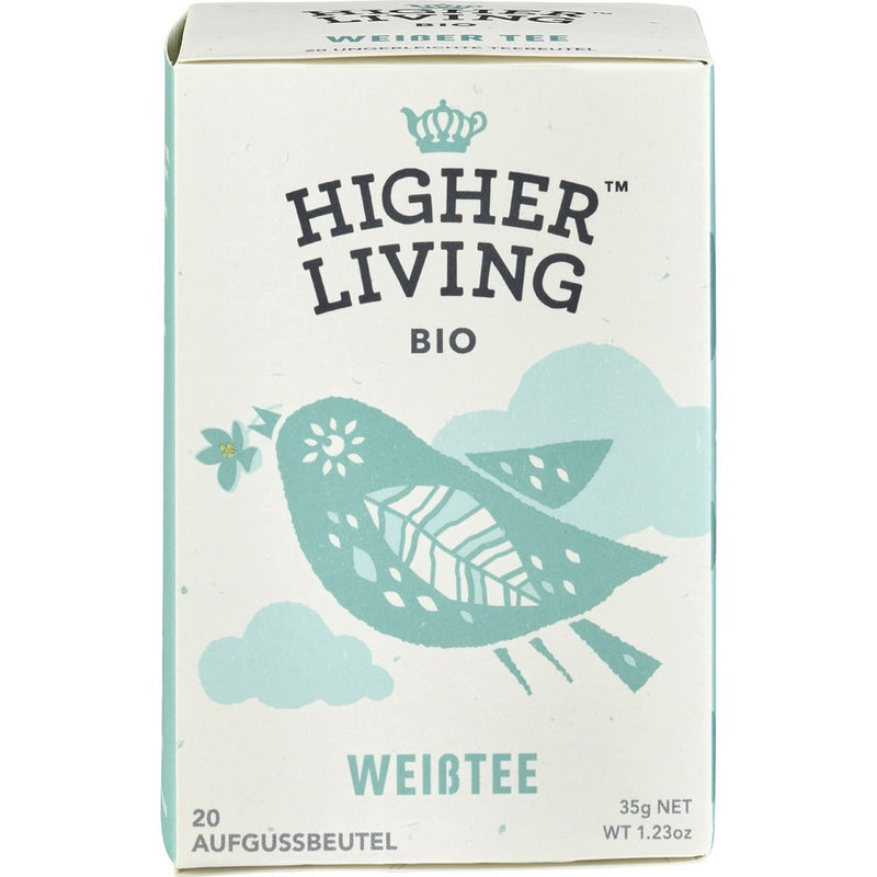 Ceai alb bio, 35g, higher livingCeai alb, eco, 20 plicuri, higher living 1