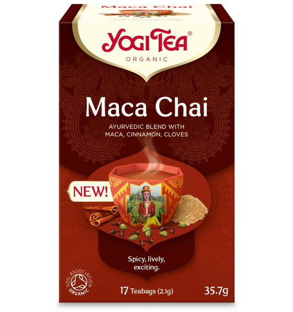  Ceai bio maca chai, 17x2,1g (35,7 g), yogi tea