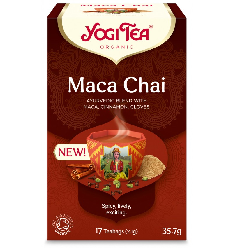 Ceai bio maca chai, 17x2,1g (35,7 g), yogi tea 1
