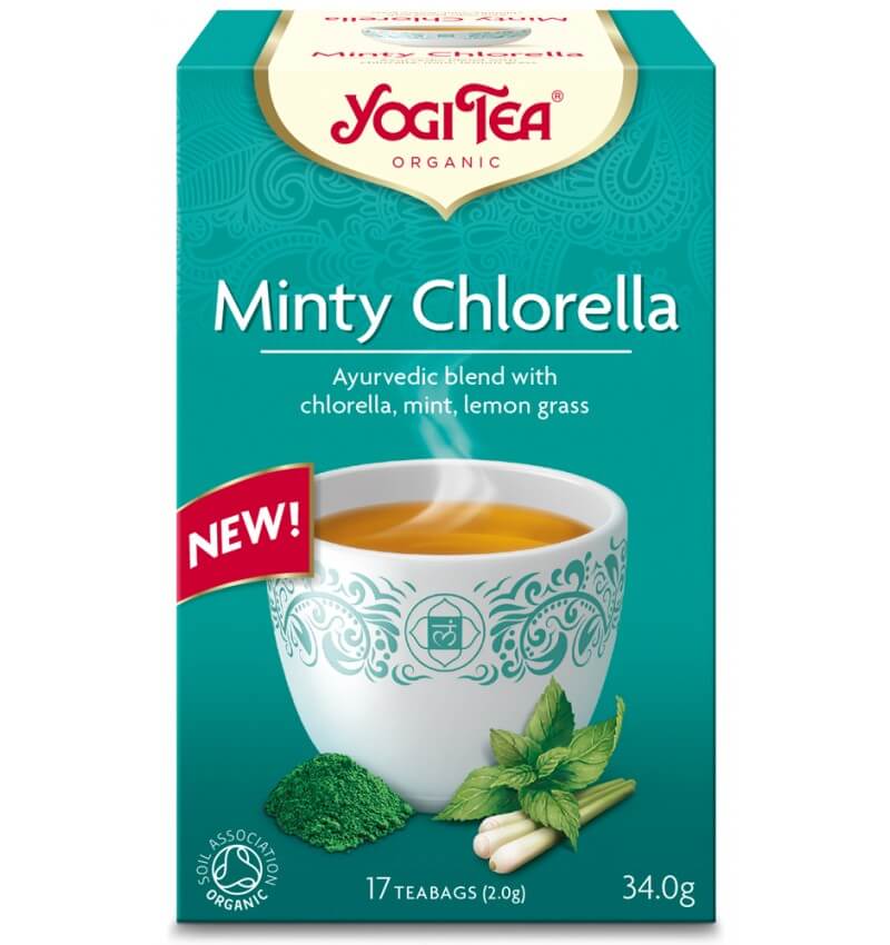 Ceai menta si chlorella, ecologic, 34g, yogi tea 1