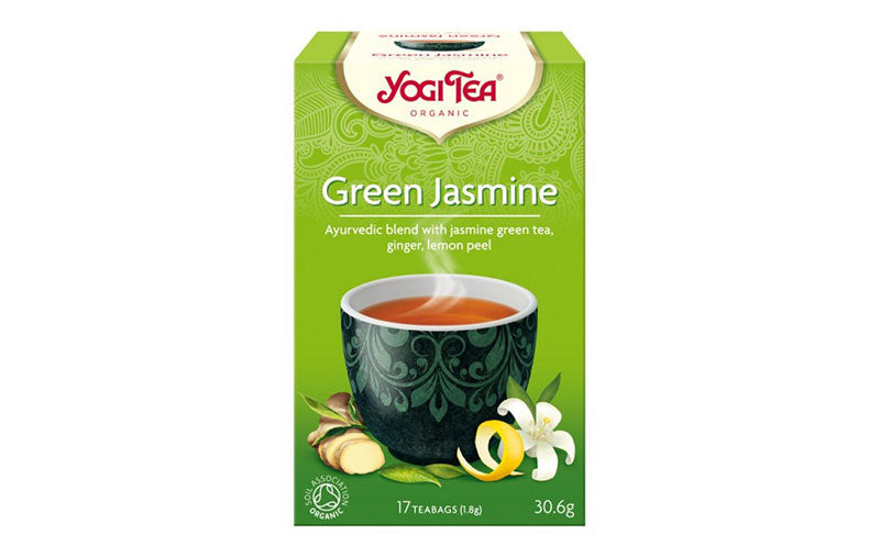 Ceai bio verde cu iasomie 30,6g yogi tea 1